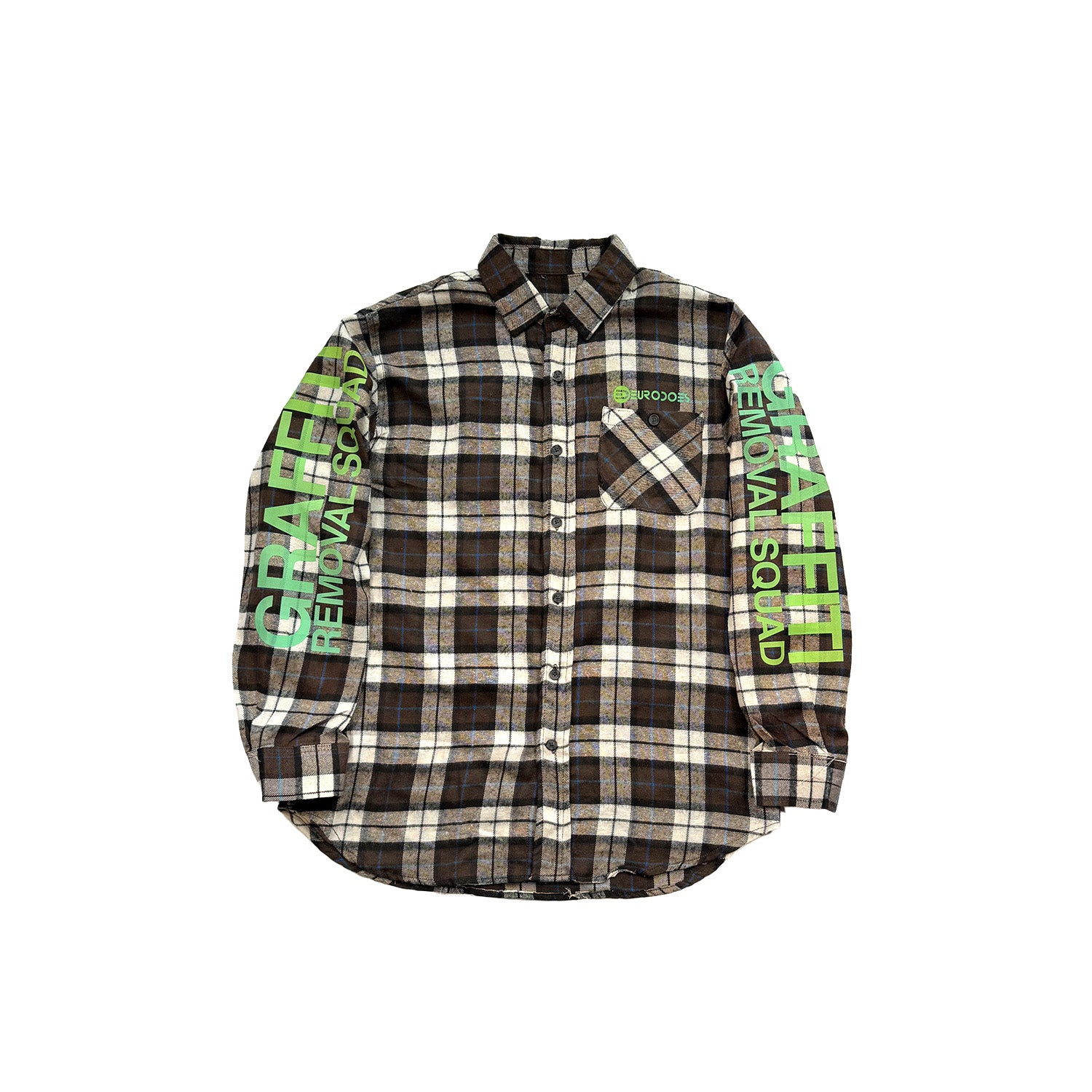 1:1 BLACK PLAID FLANNEL (SIZE LARGE)