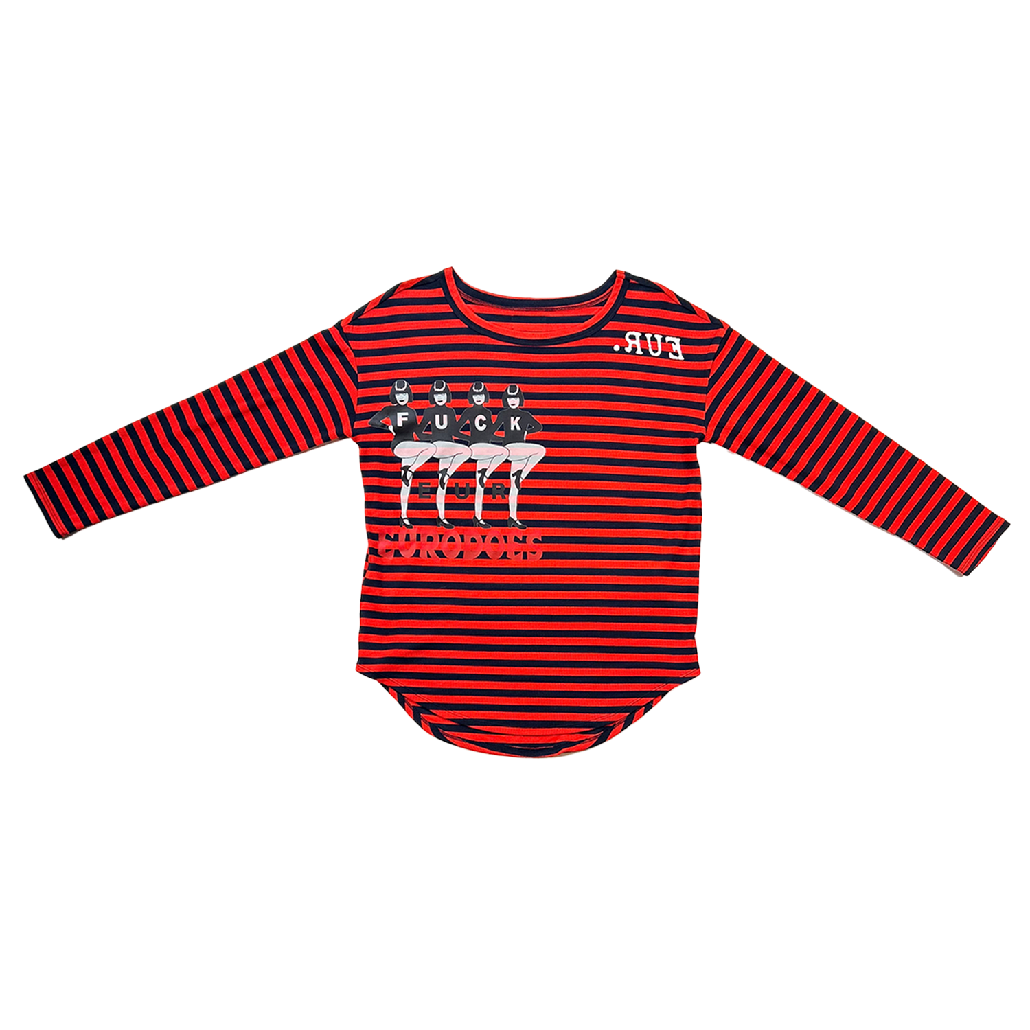 UNISEX STRIPED EUR GIRL FITTED LONG SLEEVE