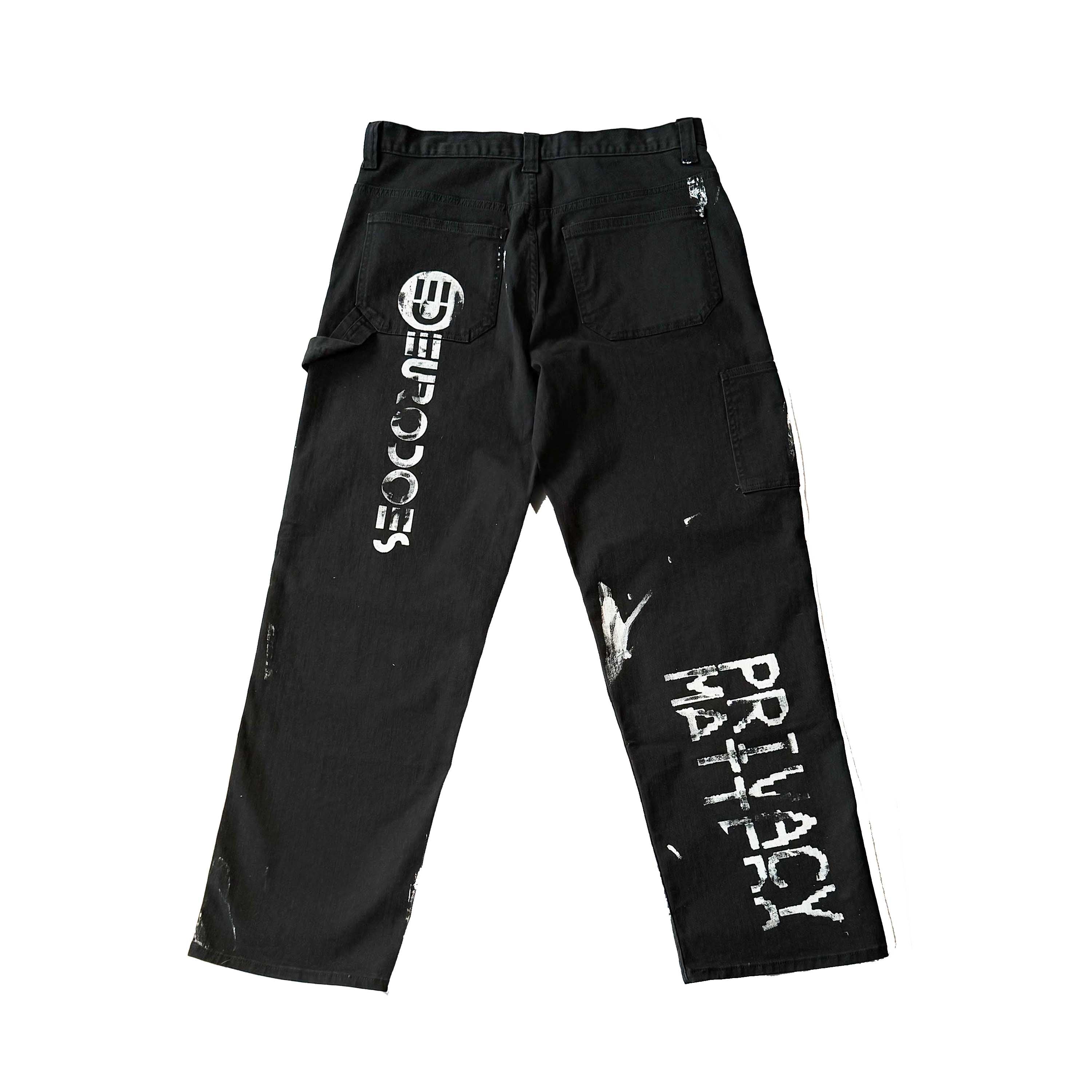 1:1 BLACK FCK FLOCK DENIM