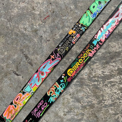 Custom EURODOES painted graffiti belt fashion